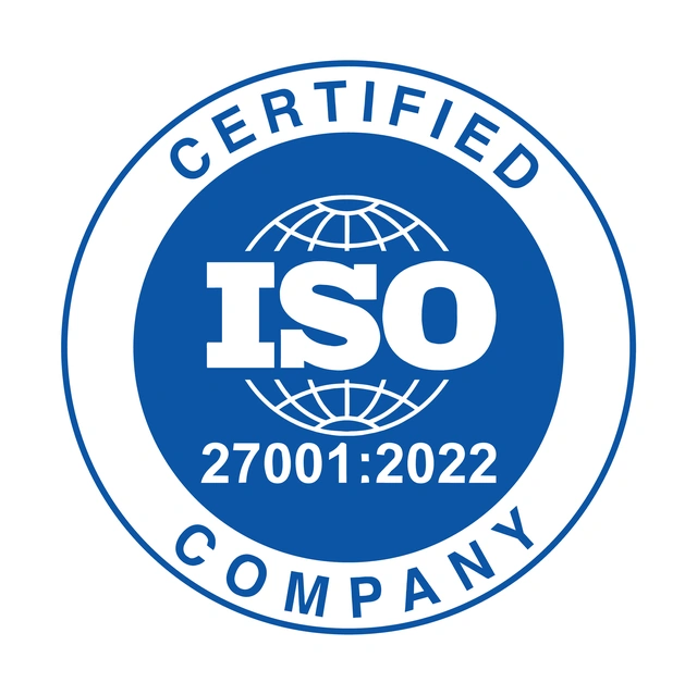 ISO 27001:2022 Certified Company